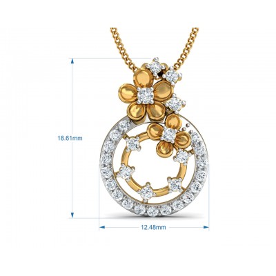 Arnit Diamond Pendant in Gold